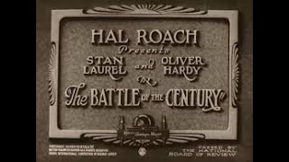 Laurel and Hardy in The Battle of the Century 1927
