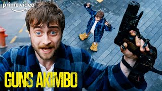 The Scene That Made Daniel Radcliffe Holding Guns In His Pyjamas A Meme  Guns Akimbo
