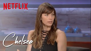 Jessica Biel on The Sinner Working Out and Motherhood Full Interview  Chelsea  Netflix
