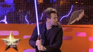 Ewan McGregor Shows Off His Lightsaber Skills  The Graham Norton Show