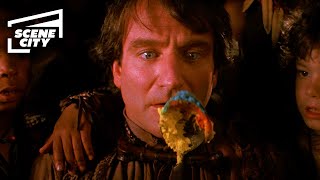 Hook Imaginary Dinner and Food Fight Scene Robin Williams