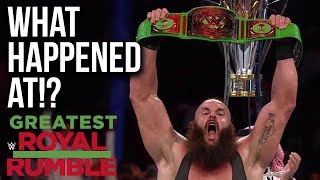 WHAT HAPPENED AT WWE Greatest Royal Rumble 2018