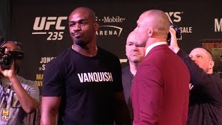 UFC 235 Face Offs Jon Jones vs Anthony Smith Woodley vs Usman