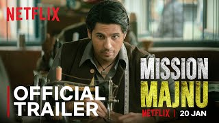 Mission Majnu  Sidharth Malhotra Rashmika Mandanna  Official Trailer  Netflix India