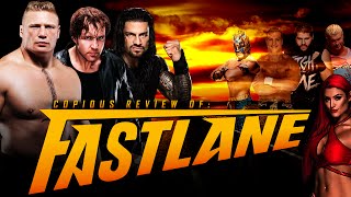 WWE FASTLANE 2016 Live REVIEW  REIGNS NO SELLS CHAIR SHOTS  2000 SUBSCRIBERS