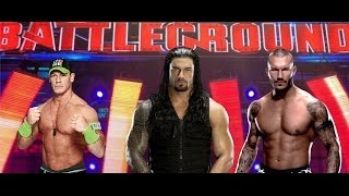 WWE Battleground 2014 John Cena vs Roman Reigns vs Randy Orton  WWE World Heavyweight Title Match