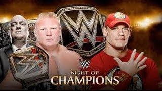 WWE Night Of Champions   John Cena VS Brock Lesnar Match 2014 HD