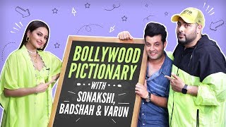 Sonakshi Sinha Badshah and Varun Sharma play Bollywood Pictionary  Khandaani Shafakhana