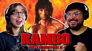 Rambo First Blood Part II 1985 Movie Reaction  FIRST TIME WATCHING
