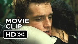 The Hunger Games Catching Fire Movie CLIP 8  Peeta Hits the Forcefield 2013 Movie HD
